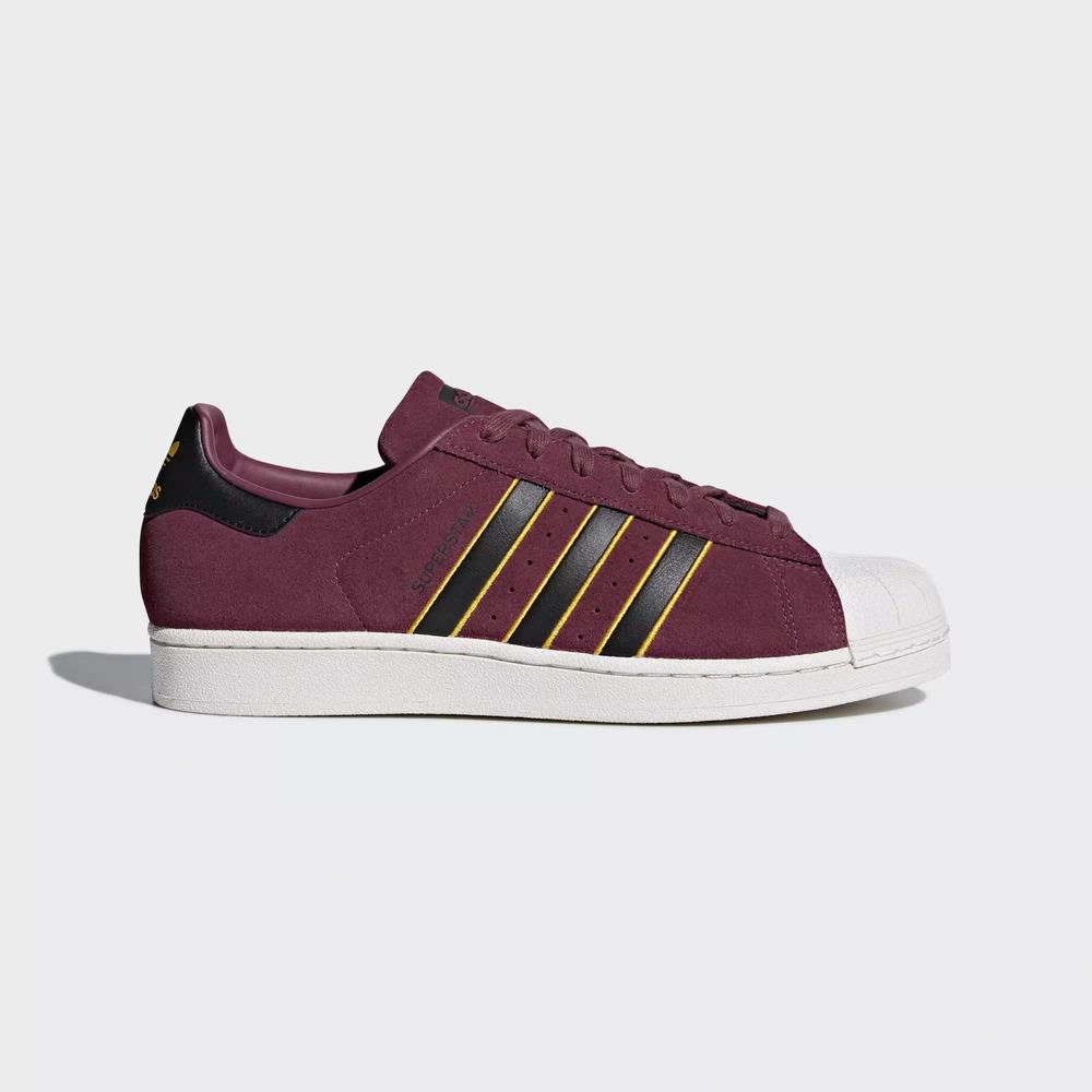 Adidas Superstar Tenis Rojos Para Hombre (MX-26365)